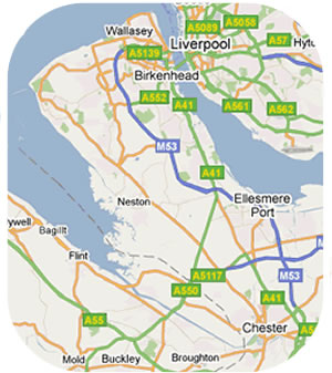 Wirral / Chester Area Served